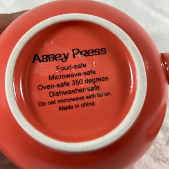 Abbey Press Mug With Lid/Coaster Psalm 4:7 Coffee Cup Prayer For My Friend Coral - Picture 5 of 8